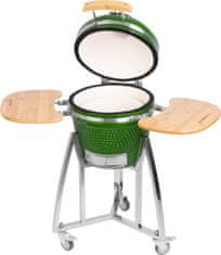 STREND PRO GRILL Gril Strend Pro Kamado Egg 16", priemer 33,50 cm, gril výška 73 cm, zelený, 40x57x97,50 cm