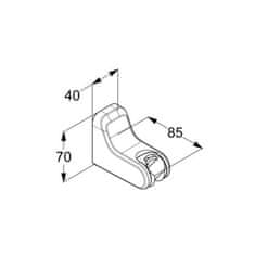 Kludi KLUDI FRESHLINE 645520500 nástenný držiak sprchy nastaviteľný - Kludi