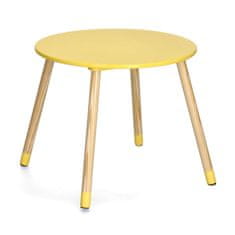 Zeller Sada 3ks detského stola s dvoma stoličkami zelená, žltá, biela