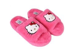 HELLO KITTY Hello Kitty Ružové dámske papuče s hrubou podrážkou, chlpaté 40-41 EU / 7-8 UK