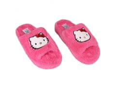 HELLO KITTY Hello Kitty Ružové dámske papuče s hrubou podrážkou, chlpaté 40-41 EU / 7-8 UK