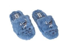 Disney Stitch Blue, dámske papuče, domáca obuv s kožušinou 38-39 EU / 5-6 UK