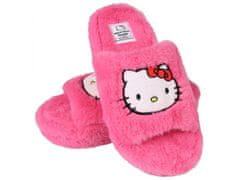 HELLO KITTY Hello Kitty Ružové dámske papuče s hrubou podrážkou, chlpaté 40-41 EU / 7-8 UK