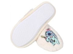 Disney Stitch DISNEY Cream, dámske papuče, chlpaté, teplé 38-39 EU / 5-6 UK