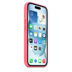 Apple iPhone 15 Silicone Case with MS - Pink