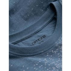OMBRE Pánske tričko s celoplošnou potlačou V3 OM-TSFP-0179 modrá MDN124985 XXL