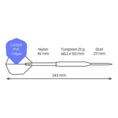 Windson Šípky Steel Flux - 21g