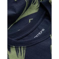 OMBRE Pánske tričko s celoplošnou potlačou V1 OM-TSFP-0180 tmavomodré MDN124992 M