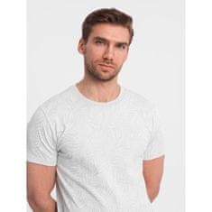 OMBRE Pánske tričko s celoplošnou potlačou V1 OM-TSFP-0182 sivá MDN124998 L