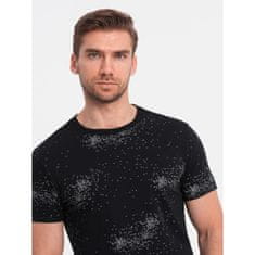 OMBRE Pánske tričko s potlačou V3 OM-TSFP-0179 čierna MDN124987 M
