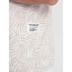 OMBRE Pánske tričko s celoplošnou potlačou V1 OM-TSFP-0182 svetlo béžová MDN124997 XXL