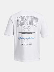 Under Armour Tričko UA Essential Flc OS SS Crew-WHT XXL