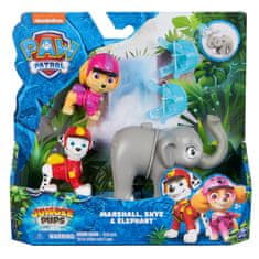 Paw Patrol TLAPKOVÁ PATROLA LESNÉ TLAPKY FIGÚRKY MARSHALL A SKYE S DOPLNKOM