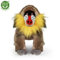 Plyšová opica mandril 28 cm ECO-FRIENDLY