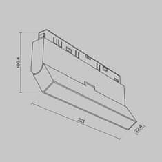 MAYTONI MAYTONI Koľajnicový systém Basis Rot Magnetic track system Exility 12W 120d TR036-4-12WTW-DD-W