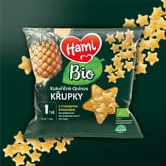 Hami 8x BIO Chrumky kukuričné-quinoa s výborným ananásom 20 g, 12+