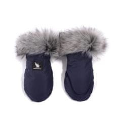 CottonMoose Set fusak a rukavice na kočík Combi Graphite/Blue