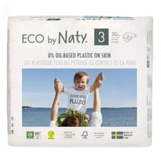 ECO by Naty 3x Plienky jednorazové 3 (4-9 kg) 30 ks