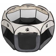 Pet Octagonal ohrádka pre psov biela-sivá varianta 42940