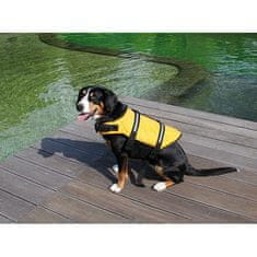 Dog Swimmer plávacia vesta pre psa žltá veľkosť oblečenia M