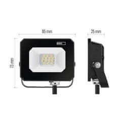 EMOS LED reflektor SIMPO 10 W, černý, neutrální bílá