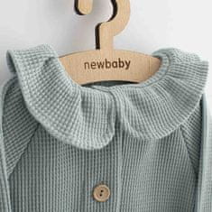 NEW BABY Dojčenský kabátik na gombíky Luxury clothing Laura sivý - 68 (4-6m)
