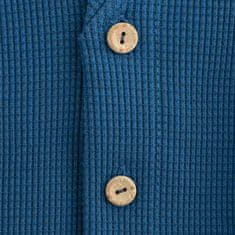 NEW BABY Dojčenský kabátik na gombíky Luxury clothing Oliver modrý - 86 (12-18m)