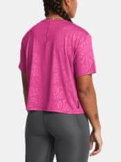 Under Armour Tričko Vanish Energy Emboss Crop SS-PNK XS