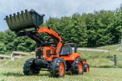 Falk šlapací traktor 2060 Kubota s nakladačem a vlečkou