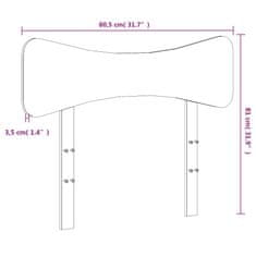 Vidaxl Čelo postele biele 75 cm masívna borovica