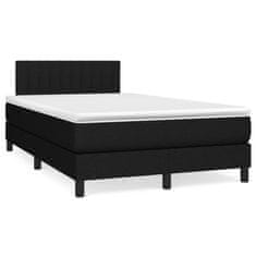 shumee Boxspring posteľ s matracom čierna 120x190 cm látka