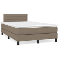 Petromila vidaXL Boxspring posteľ s matracom sivohnedá 120x190 cm látka