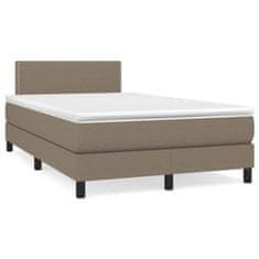 Petromila vidaXL Boxspring posteľ s matracom sivohnedá 120x190 cm látka