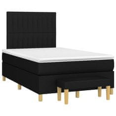 shumee Boxspring posteľ s matracom čierna 120x190 cm látka