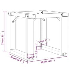 Vidaxl Nohy konferenčného stolíka O-rám 30x30x33 cm liatina