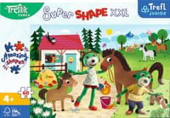 Trefl Puzzle Super Shape XXL Treflíci na konskej farme 60 dielikov