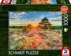 Schmidt Puzzle Západ slnka na vresovisku 1000 dielikov