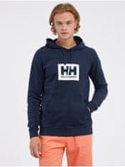 Helly Hansen Tmavomodrá pánska mikina s kapucou HELLY HANSEN HH Box Hoodie Helly M