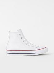 Converse Biele kožené členkové tenisky Converse Chuck Taylor 37