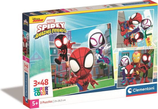 Clementoni Puzzle Spidey a jeho úžasní priatelia 3x48 dielikov