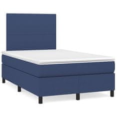 shumee Boxspring posteľ s matracom modrá 120x190 cm látka