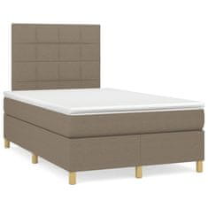 Petromila vidaXL Boxspring posteľ s matracom sivohnedá 120x190 cm látka