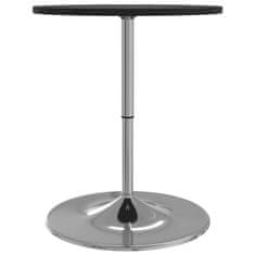 Petromila vidaXL Barový stôl čierny 60x60x90 cm kompozitné drevo a chrómov. oceľ