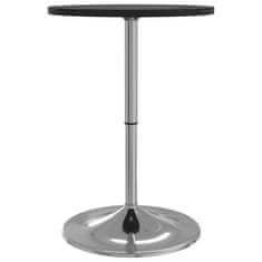 Petromila vidaXL Barový stôl čierny 50x50x90 cm kompozitné drevo a chrómov. oceľ
