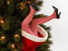 LAALU Pohyblivé nohy pani Santovej na vianočný stromček 35 cm