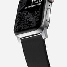 Nomad Active Band Pro - Vodotesný remienok pre Apple Watch 45 / 49 mm, čierny, strieborný