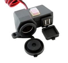 Kaxl Zásuvka zapaľovač 12V/USB 5V XL AG499B