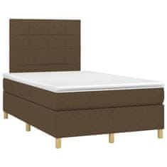 Petromila vidaXL Boxspring posteľ s matracom tmavohnedá 120x190 cm látka