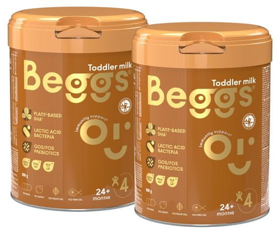 Beggs 4 batoľacie mlieko 2× 800 g