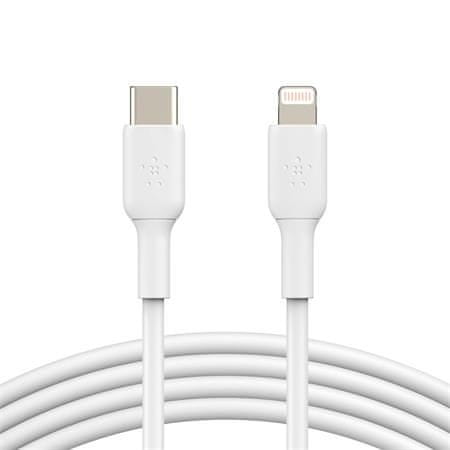 Belkin BOOST CHARGE USB-C kábel s lightning konektorom, 2m, biely